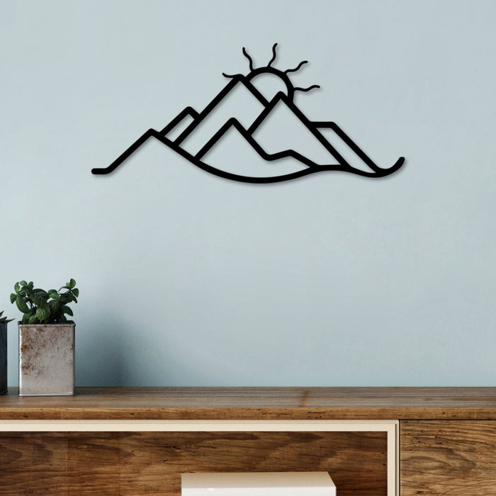Wallity Mountain and Sun Escultura de pared